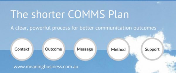 COMMS Plan workshops for NFP, NGO and Charity
